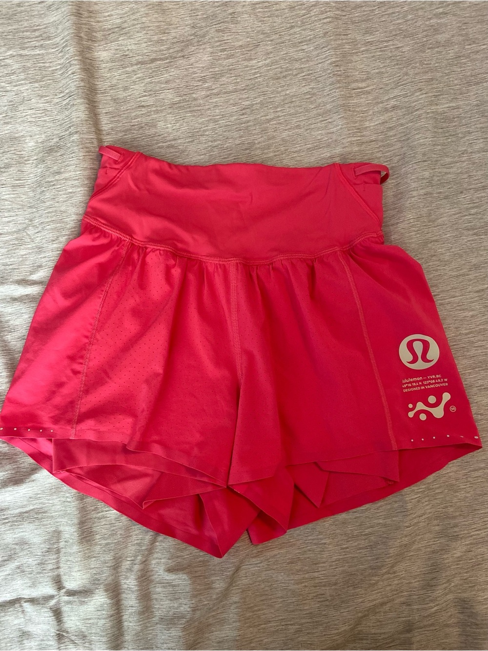 lululemon Lip Gloss Pink Nulux Road-to-Trail High-Rise 4" Shorts